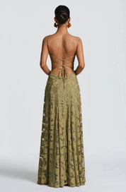 Floral Lace Maxi Evening Dress - Valentina