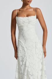 Floral Lace Maxi Evening Dress - Valentina