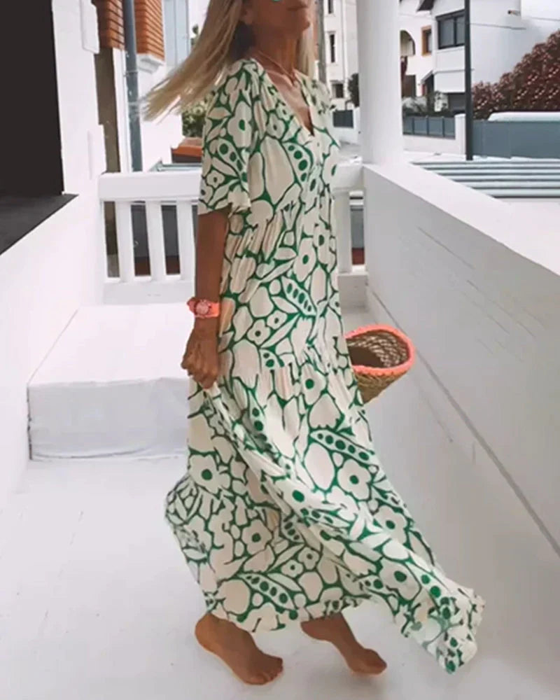 Floral Print Maxi Dress - Isabella