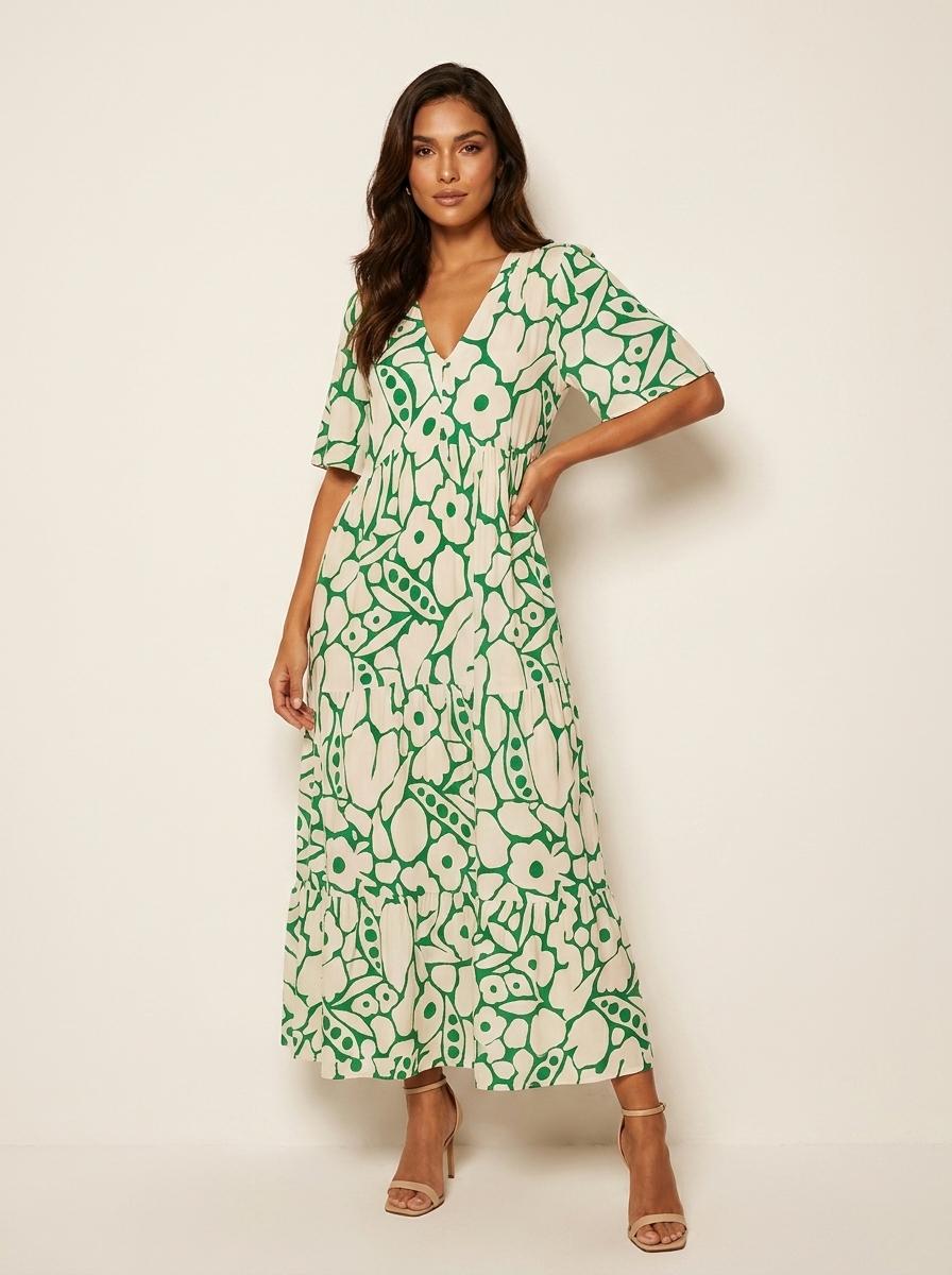 Floral Print Maxi Dress - Isabella