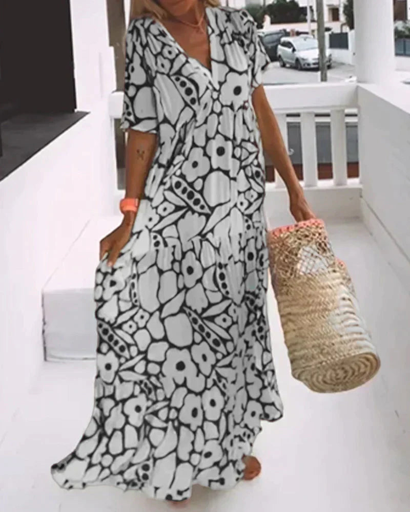Floral Print Maxi Dress - Isabella