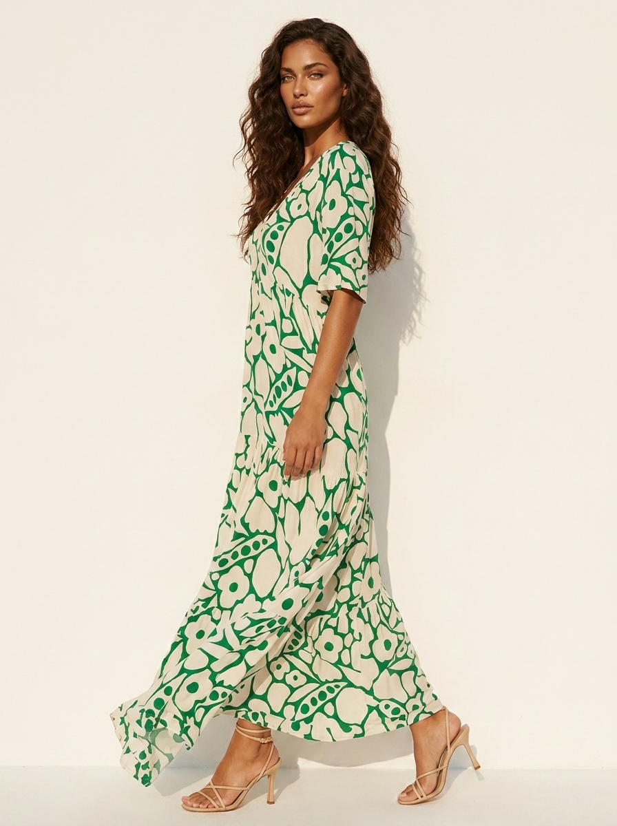Floral Print Maxi Dress - Isabella
