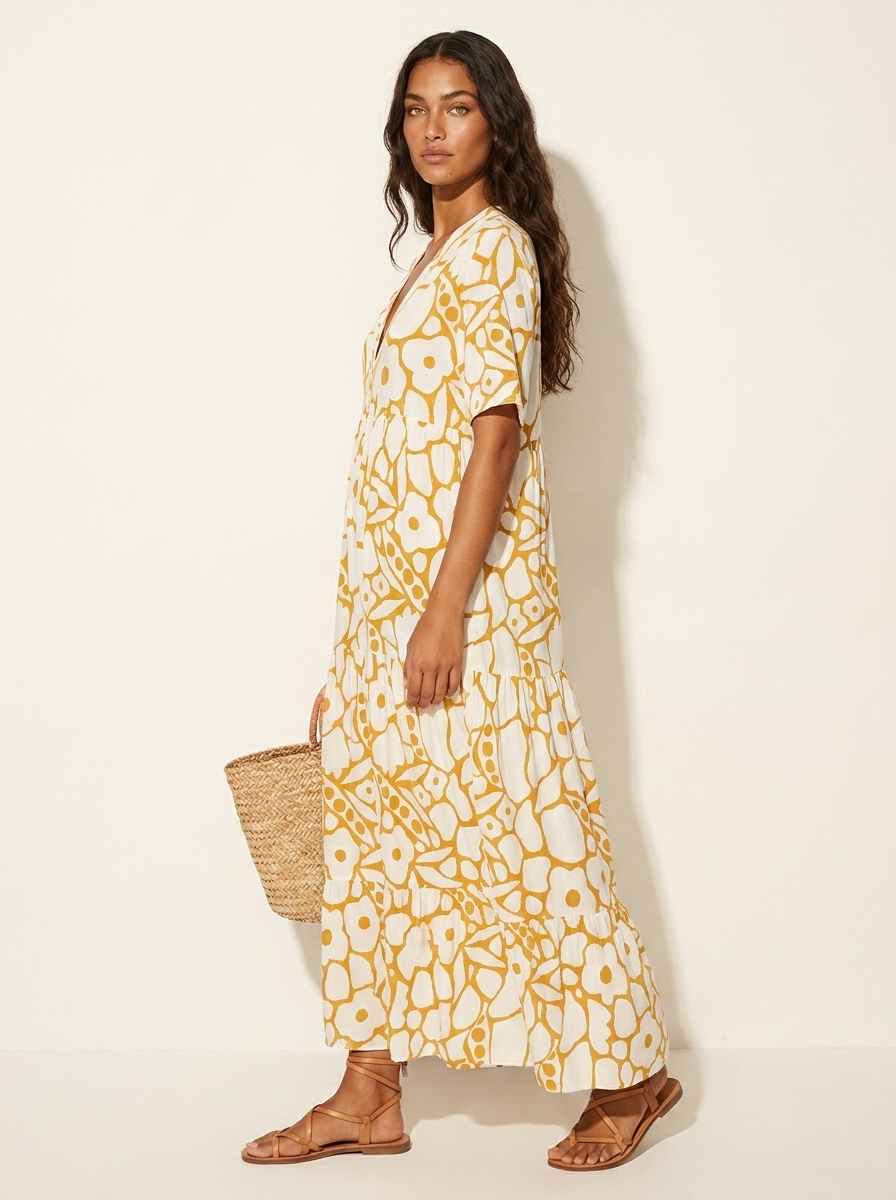 Floral Print Maxi Dress - Isabella