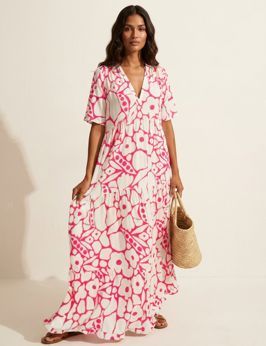 Floral Print Maxi Dress - Isabella