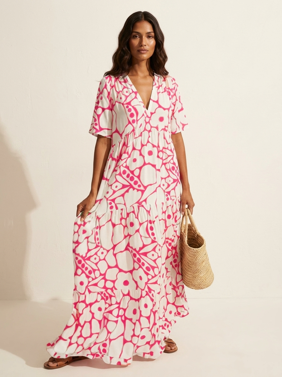 Floral Print Maxi Dress - Isabella