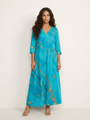 Floral V-Neck Maxi Dress - Rosalie
