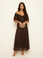 Flowing Goddess Maxi Dress - Serena