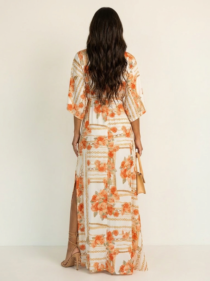 Flowing bohemian maxi dress - Serafina