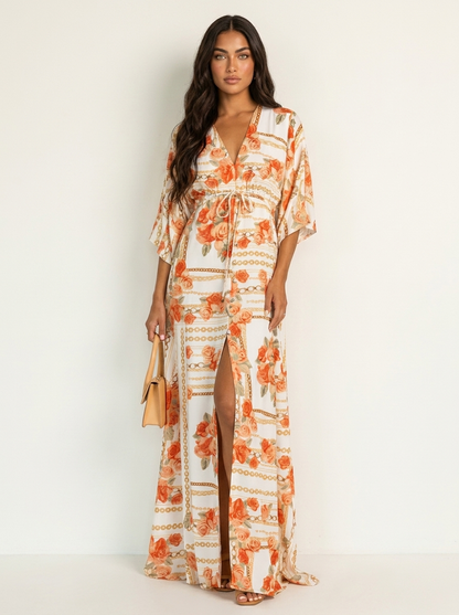 Flowing bohemian maxi dress - Serafina