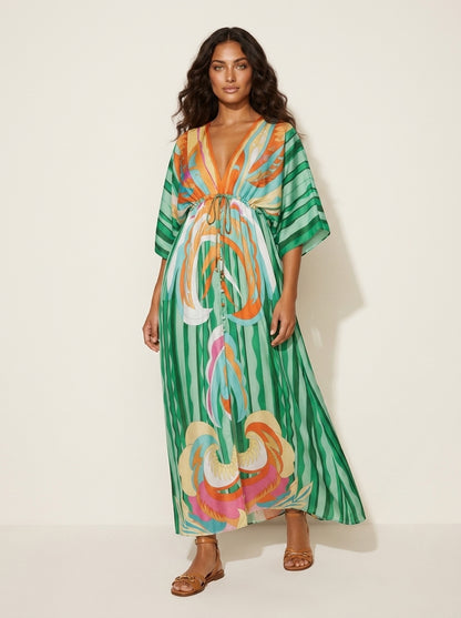 Flowing bohemian maxi dress - Serafina