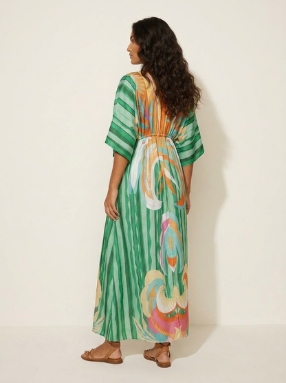 Flowing bohemian maxi dress - Serafina