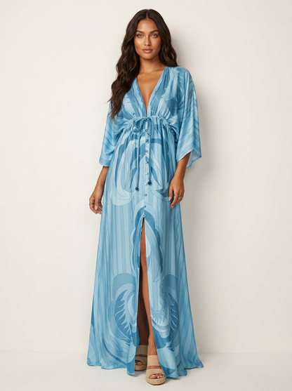 Flowing bohemian maxi dress - Serafina