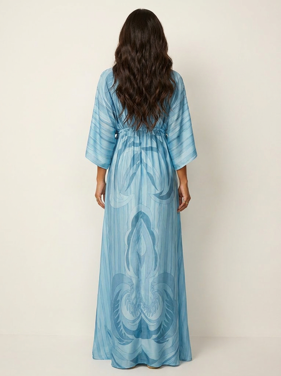 Flowing bohemian maxi dress - Serafina