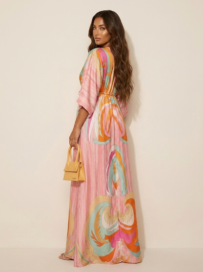 Flowing bohemian maxi dress - Serafina