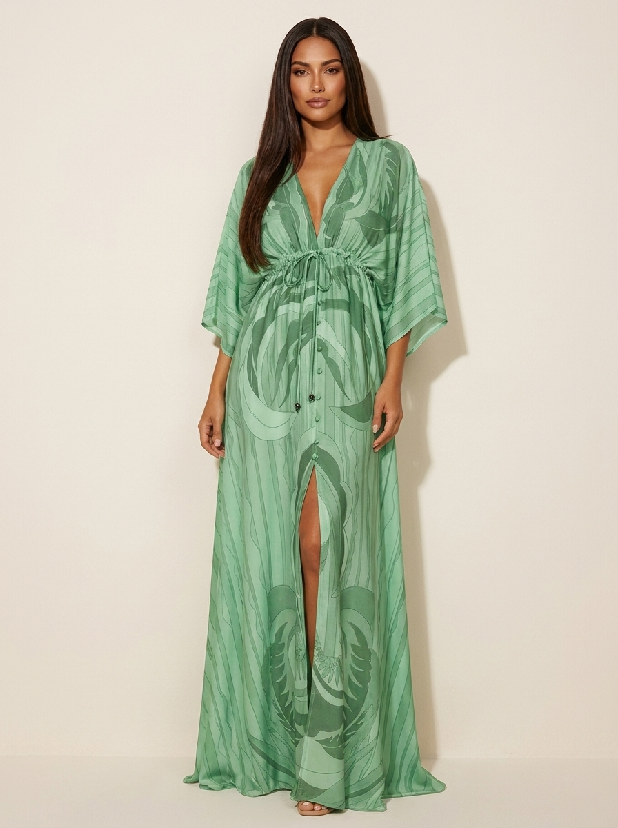 Flowing bohemian maxi dress - Serafina