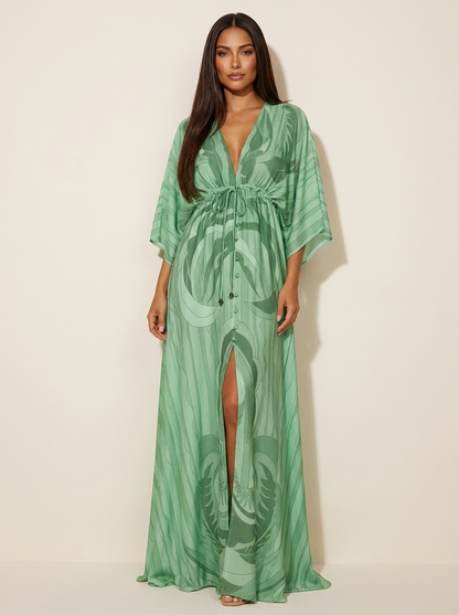 Flowing bohemian maxi dress - Serafina