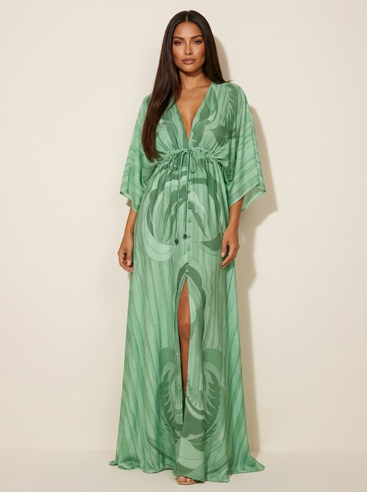 Flowing bohemian maxi dress - Serafina