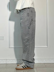 Glitter cargo jeans with a wide-leg fit - Nova