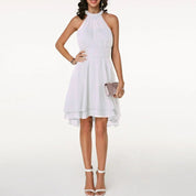 Halter Neck Chiffon Dress - Isabella