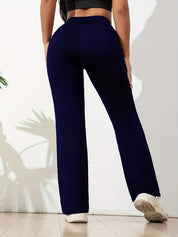High-Waist Flared Yoga Trousers - Luna