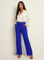 High-Waist Flared Yoga Trousers - Luna