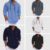 Hooded Casual Henley Shirt - Felix