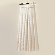 Knitted lounge set with vest - Aurelia