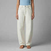 Leopard Print Barrel Jeans | Women's Casual Denim