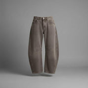 Leopard Print Barrel Jeans | Women's Casual Denim