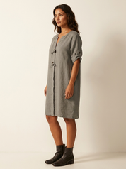 Lightweight linen-look dress - Fleur