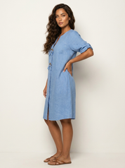 Lightweight linen-look dress - Fleur