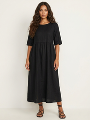 Lightweight midi dress with pockets - Emma