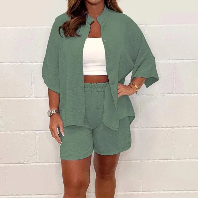 Linen Blend Co-Ord Set - Amelia
