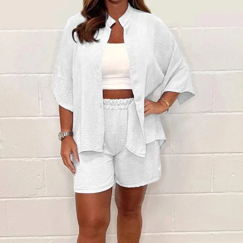 Linen Blend Co-Ord Set - Amelia