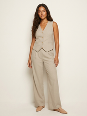 Linen Elegance Two-Piece Set – Amara