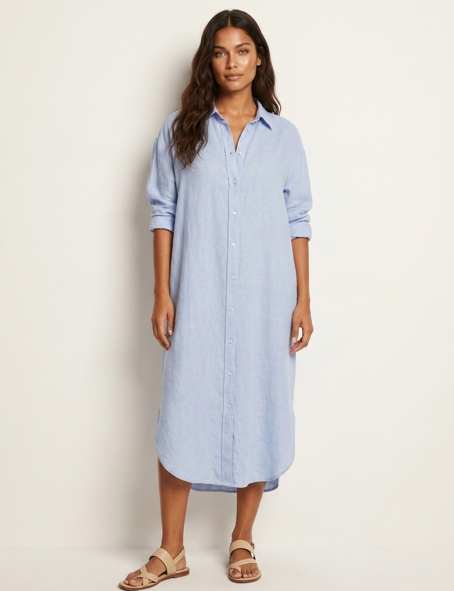 Lightweight, oversized blouse dress - Nora
