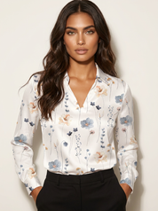Luxe Satin Cowl Neck Blouse - Aria