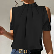 Luxury Blouse with Mesh Sleeves - Sophia