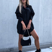 Luxury Oversized Shirt Dress - Mila