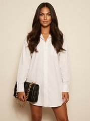 Luxury Oversized Shirt Dress - Mila
