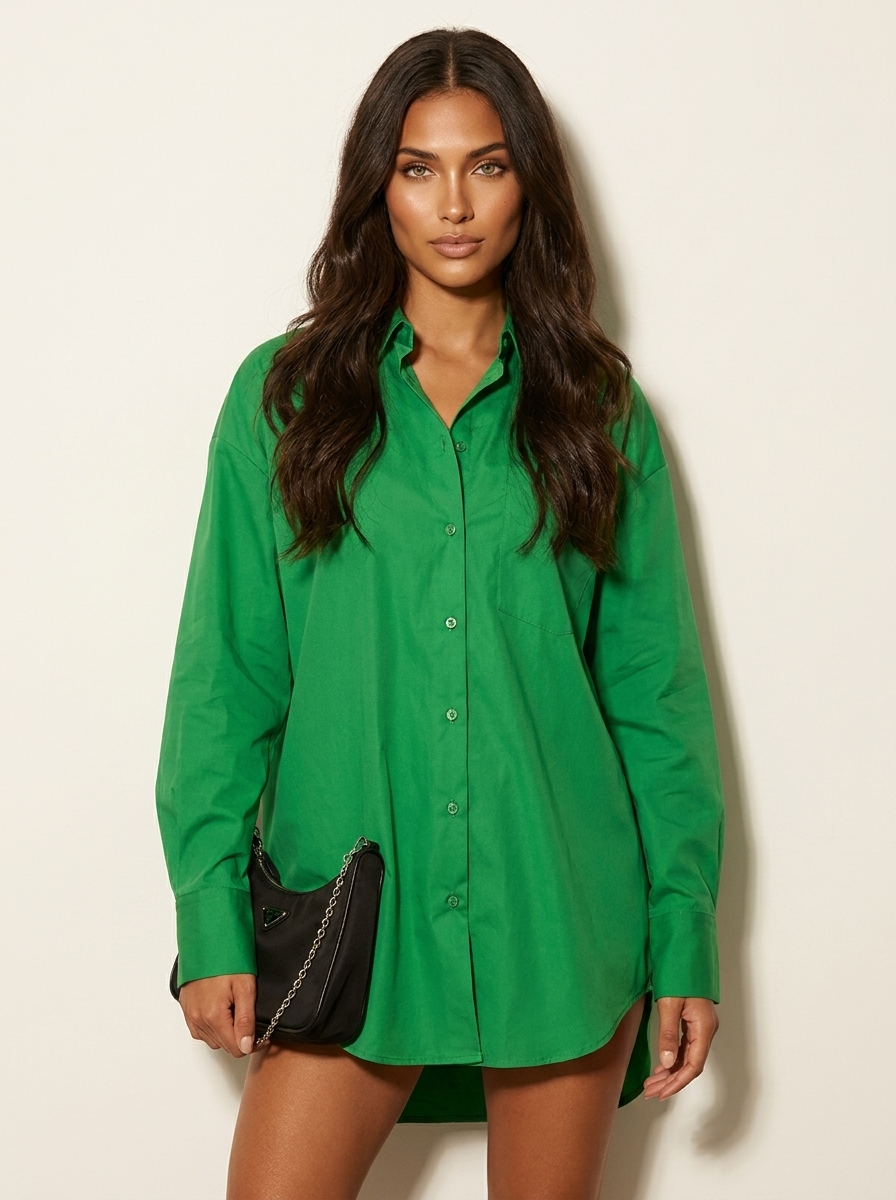 Luxury Oversized Shirt Dress - Mila