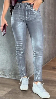 Metallic Skinny Jeans - Nova