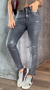 Metallic Skinny Jeans - Nova