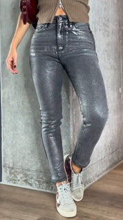 Metallic Skinny Jeans - Nova