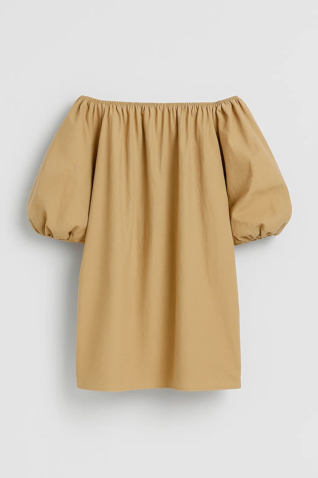 Off-the-Shoulder Mini Dress with Puff Sleeves - Sophia