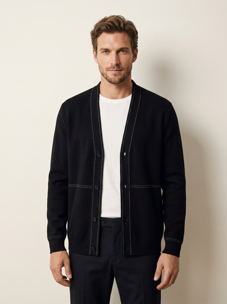 Open Front Knit Cardigan - James