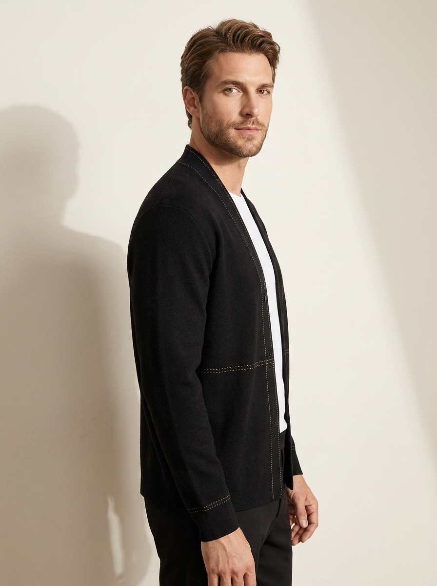Open Front Knit Cardigan - James