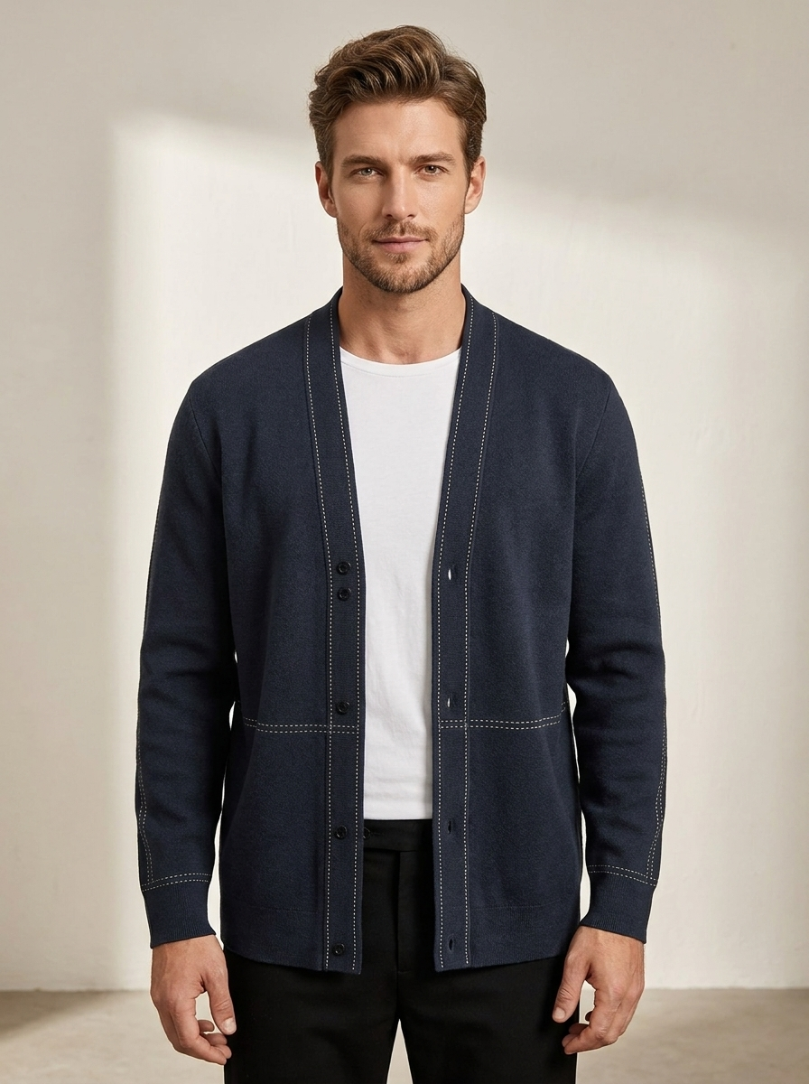 Open Front Knit Cardigan - James