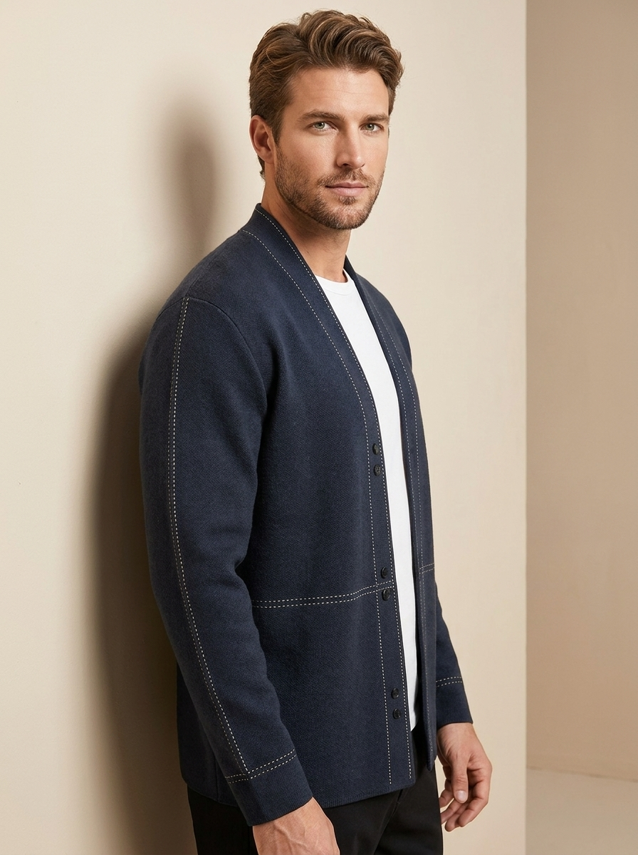 Open Front Knit Cardigan - James