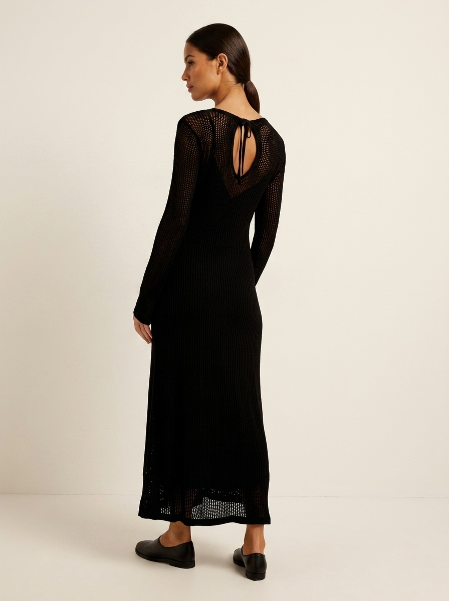 Open Knit Maxi Dress - Mila